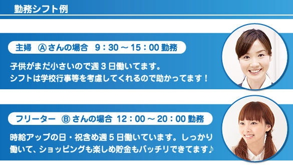 勤務シフト例