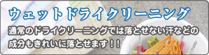 ウェットドライクリーニング